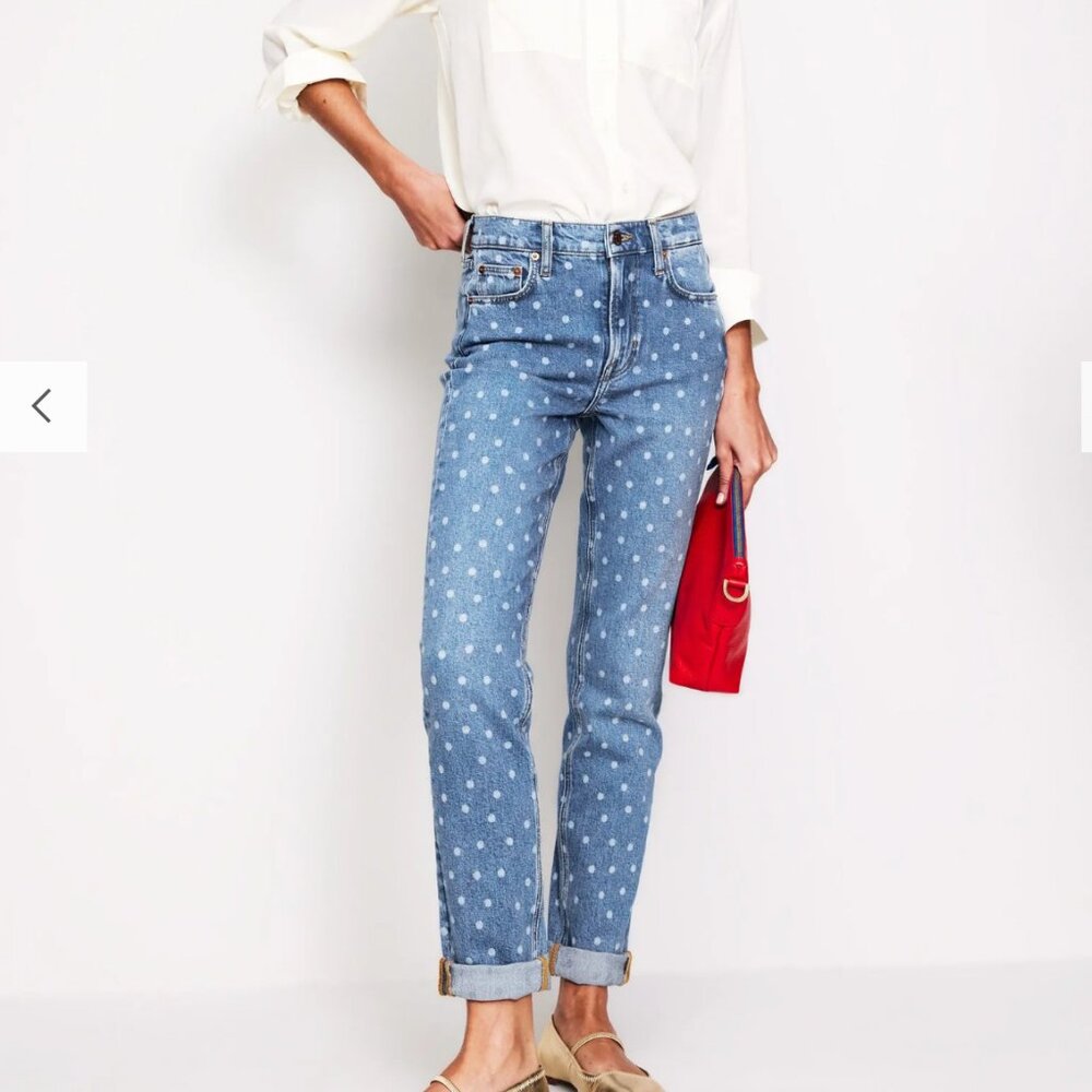 Boden Girlfriend Jeans, Laser Spot